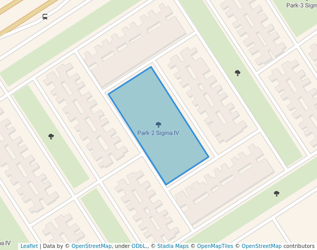 walking in Park-2 Sigma IV map in Greater Noida