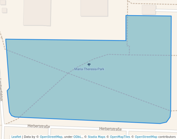 walking in Maria-Theresia-Park map in Klagenfurt am Wörthersee