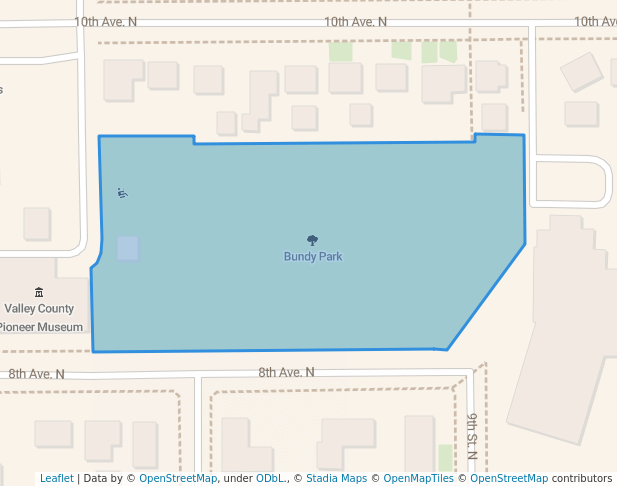 walking in Bundy Park map in Glasgow