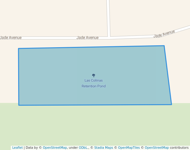 Las Colinas Retention Pond