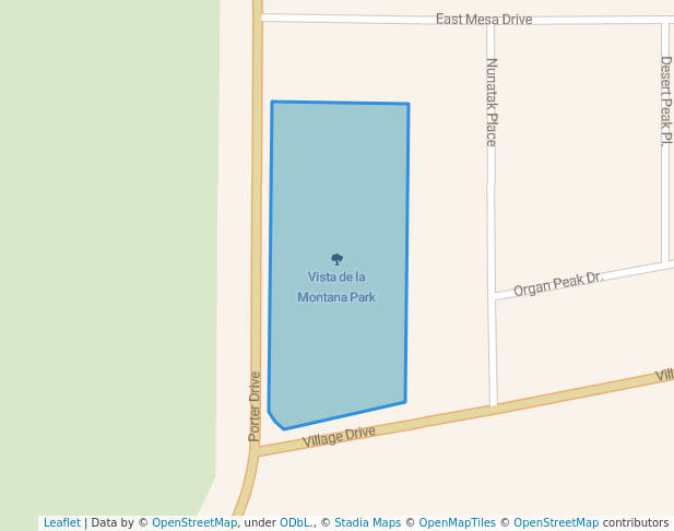 Vista de la Montana Park