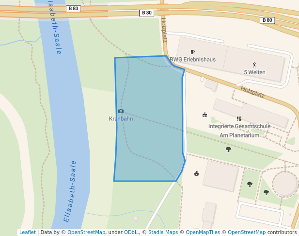 walking in Park des Hoffens map in Halle (Saale)