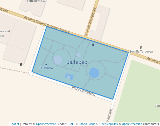 walking in Zócalo de Jiutepec map in Jiutepec