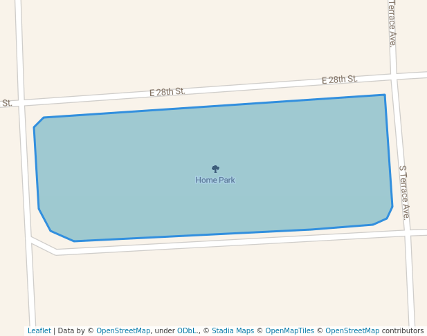 walking in Home Park map in Marion