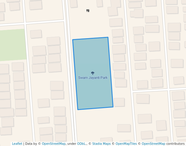 walking in Swarn Jayanti Park map in Faridabad