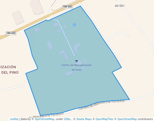 walking in Centro de Recuperación de Aves map in Albacete