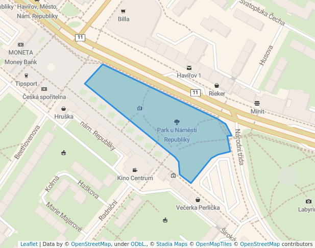 Park u Náměstí Republiky