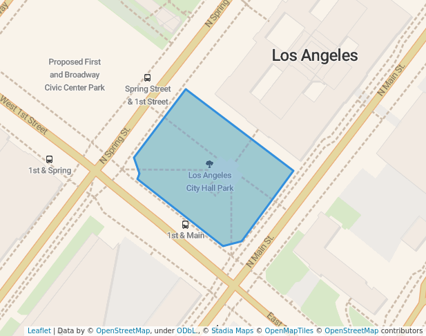 Los Angeles City Hall Park