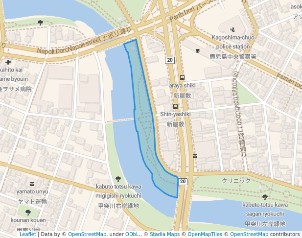 甲突川左岸緑地