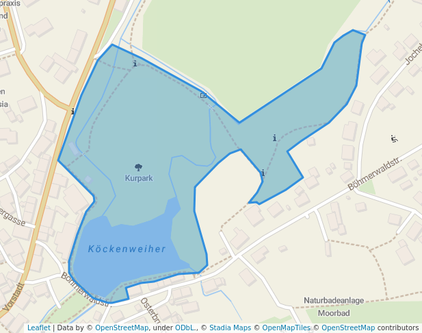 Kurpark in Schönsee | Map and Routes