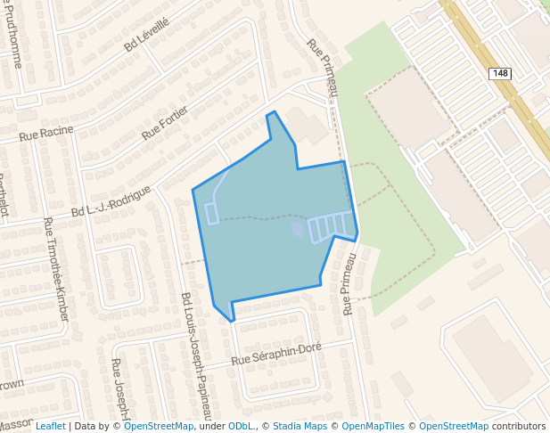 walking in Parc Rivière-Nord map in Saint-Eustache