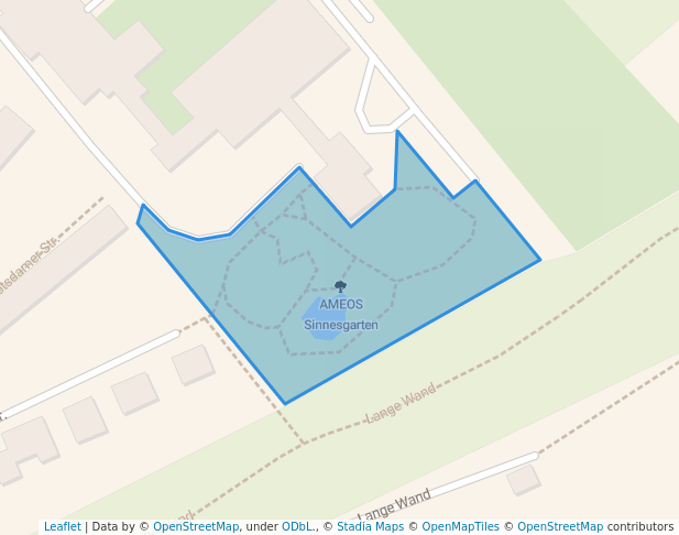 walking in AMEOS Sinnesgarten map in Osnabrück