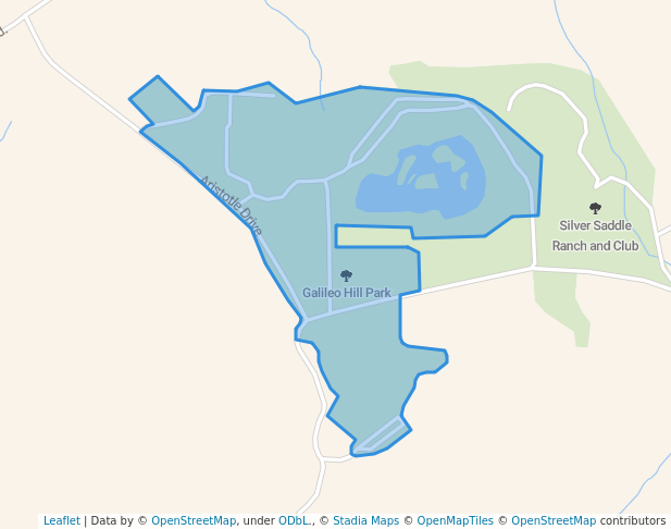 walking in Galileo Hill Park map in California City