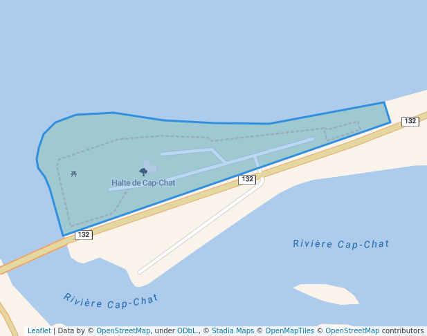 walking in Halte de Cap-Chat map in Cap-Chat-Est