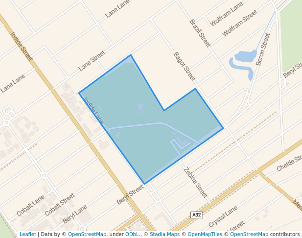 walking in O'Neil Park map in Broken Hill
