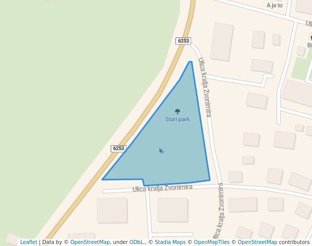 Stari park in Solin | Map and Routes