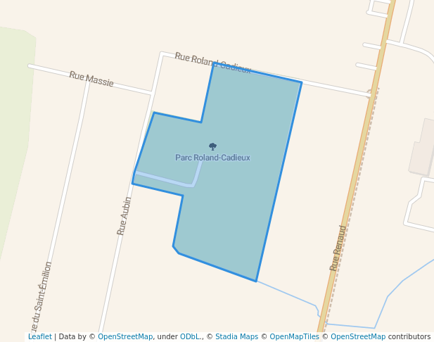 walking in Parc Roland-Cadieux map in Brownsburg