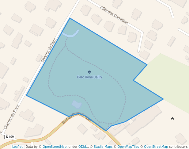 walking in Parc René Bailly map in Soisy-sous-Montmorency