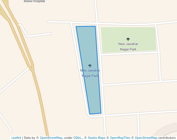 walking in New Jawahar Nagar Park map in Jalandhar