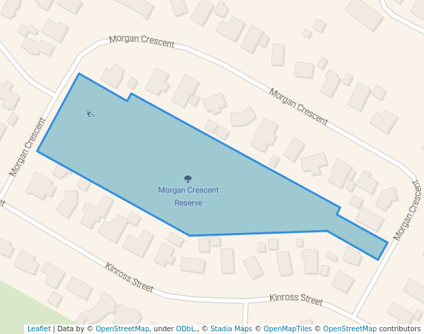 walking in Morgan Crescent Reserve map in Levin