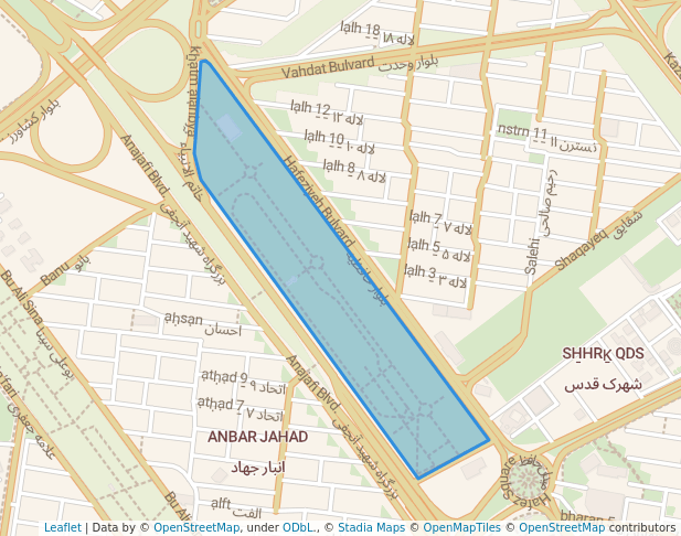 پارک بانوان حافظیه in Arak | Map and Routes