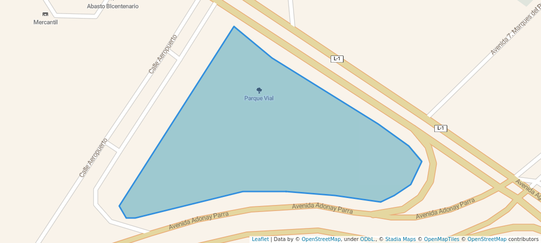 walking in Parque Vial map in Barinas