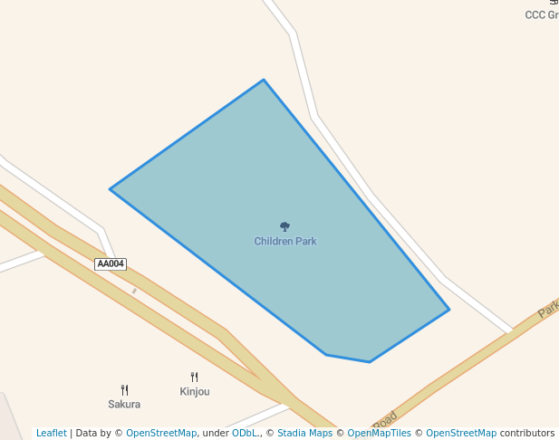 walking in Children Park map in Colombo