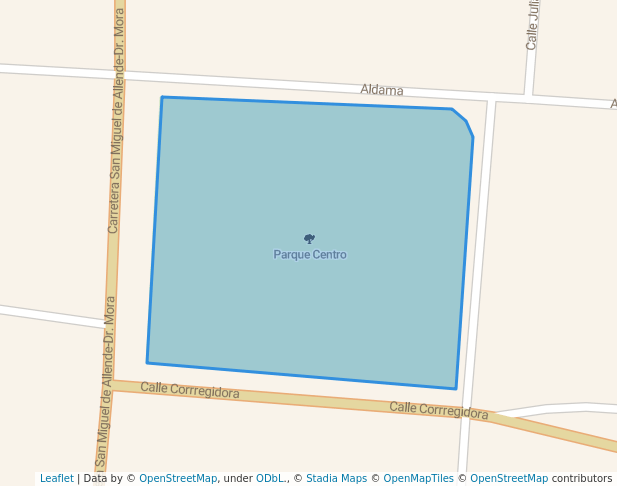 Parque Centro in Los Rodríguez | Map and Routes