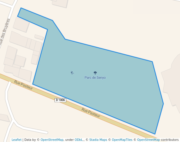 walking in Parc de Senyo map in La Tour-du-Pin