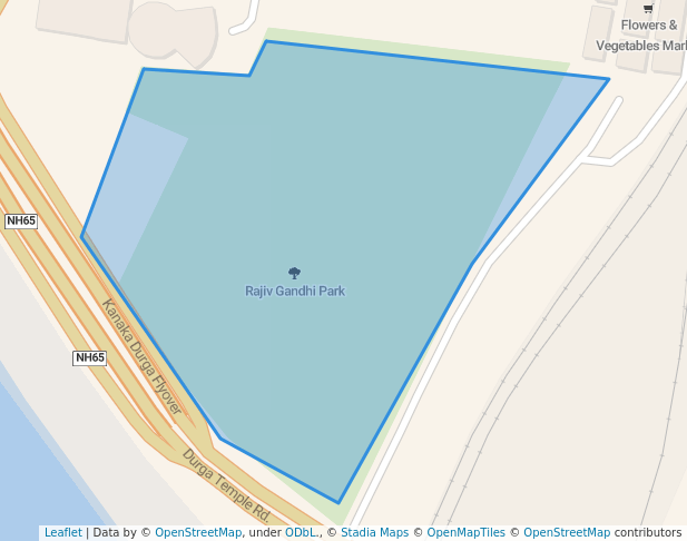 walking in Rajiv Gandhi Park map in Vijayawada