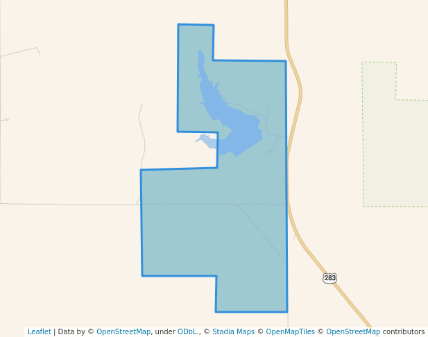 walking in Black Kettle Recreation Area map in Crawford