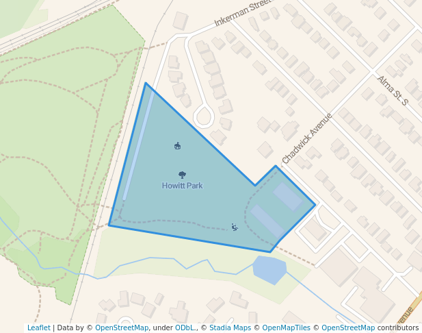 Howitt Park in Guelph | Map and Routes