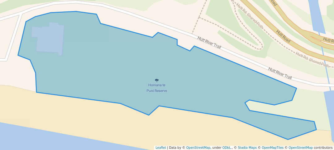 walking in Honiana te Puni Reserve map in Lower Hutt