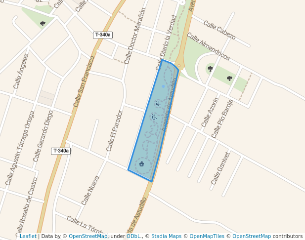 walking in Parque Reina Sofía map in Puerto Lumbreras