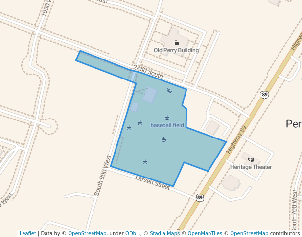 walking in Perry Park map in Perry