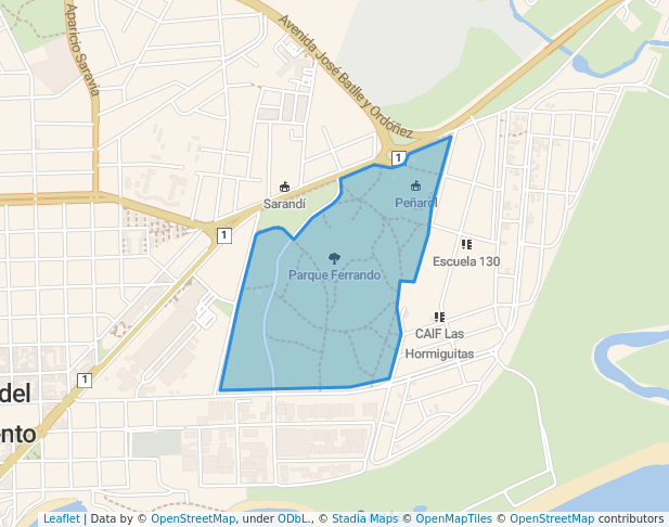 Parque Ferrando in Colonia Del Sacramento | Map and Routes