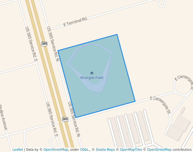 walking in American Legion Park map in Odessa