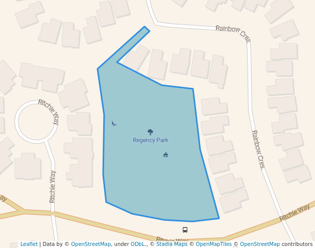 walking in Regency Park map in Sherwood Park