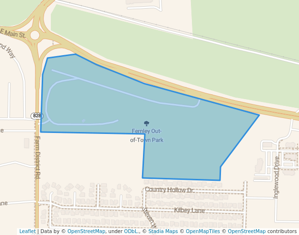 walking in Fernley Out-of-Town Park map in Fernley