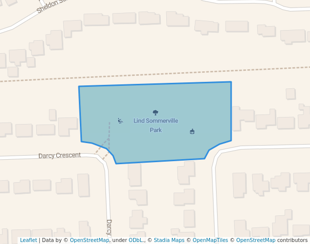 walking in Lind Sommerville Park map in Niagara Falls