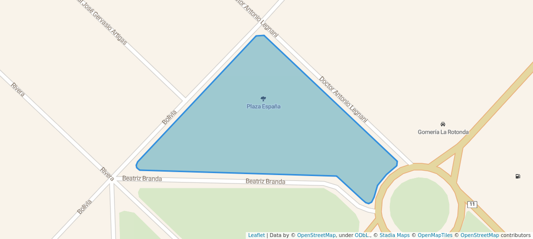 walking in Plaza España map in Santa Lucía