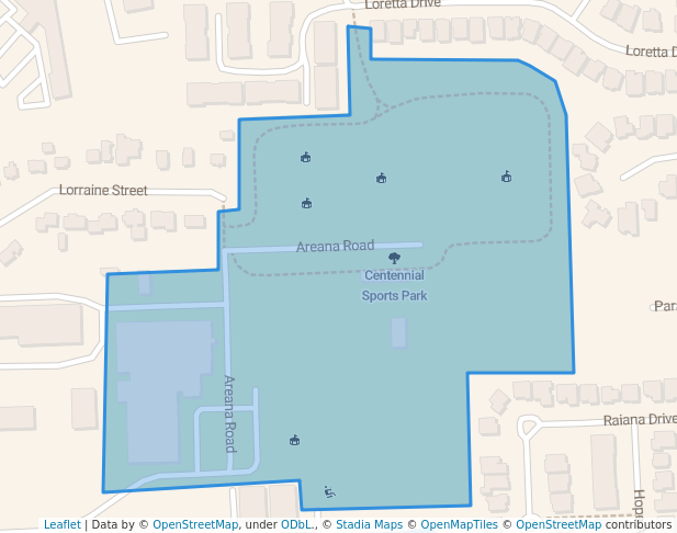 walking in Centennial Sports Park map in Niagara-on-the-Lake