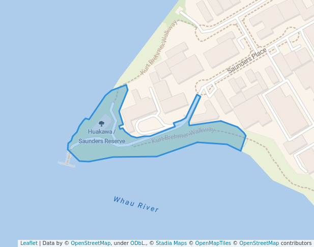 Saunders Reserve in Auckland | Map and Routes
