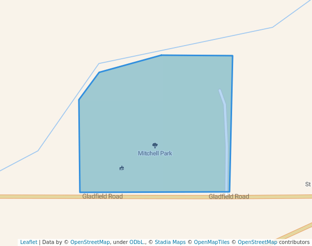 walking in Mitchell Park map in Pyramid Hill