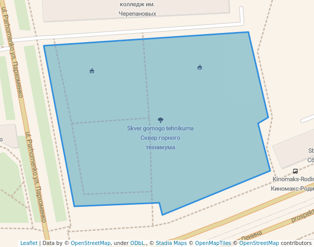 Сквер горного техникума