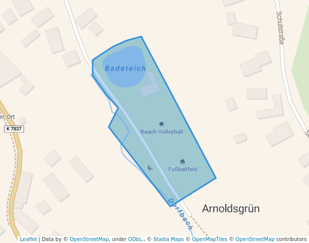 walking in Sport- & Freizeitgelände map in Schöneck/Vogtland