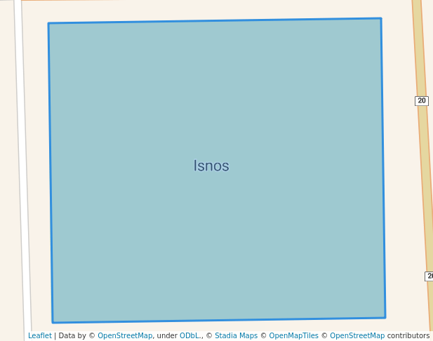 walking in Plaza Central de Isnos map in Isnos