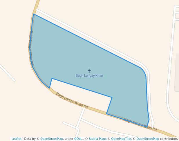 walking in Bagh Langay Khan map in Multan