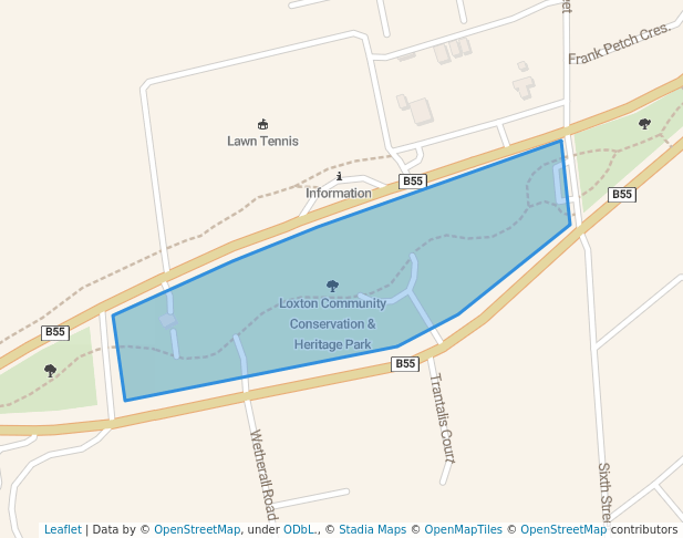 walking in Loxton Community Conservation & Heritage Park map in Loxton