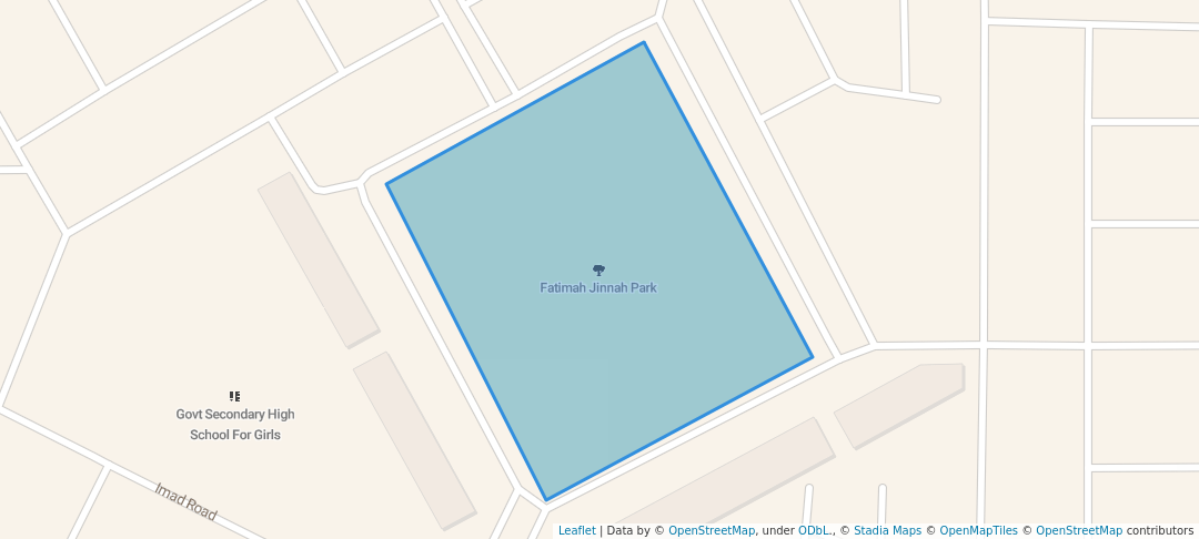 walking in Fatimah Jinnah Park map in Bahawalpur